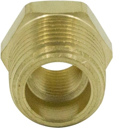 Legines NPT Bushing 1/2" 1/2" Male x 3/8" Female, Copper - Picture 6 of 6