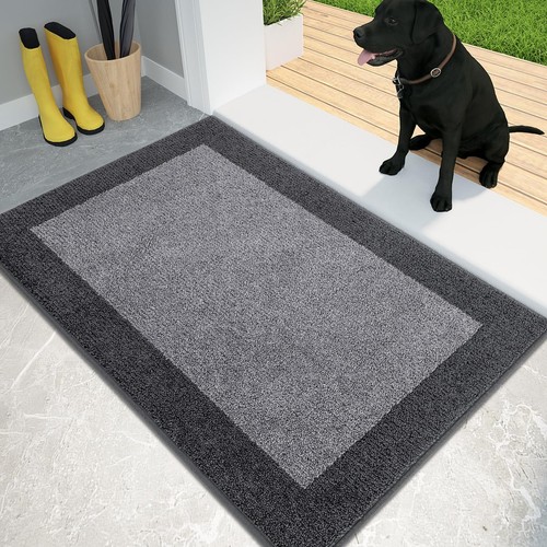 Dirt Trapper Door Mat 20" x 32", Non-Slip/Skid Machine Washable Entryway Rug,...