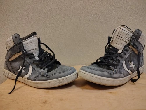 John Varvatos x Converse Weapon Mid Dark Denim mens shoes