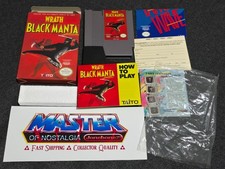 NES Nintendo WRATH OF THE BLACK MANTA 100% Complete CIB Box Nr Mint Ninja Taito