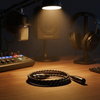 Cost-Effective 2 Pack Nylon Braided XLR Cables   Ideal for Musicians & Engineers