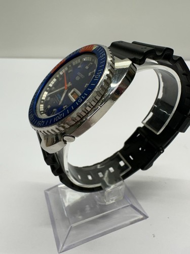 Orologio Uomo Vintage Seiko 5 6119 Sports Diver Rally Automatico Raro Lunetta Pepsi - Foto 3 di 6