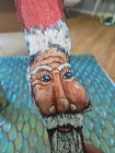 18.5" Hand Painted Wood Bark Traditional  Santa Wall  Decoration — photo 3