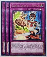 Yugioh x3 Chef's Special Recipe Rare 1st Edition