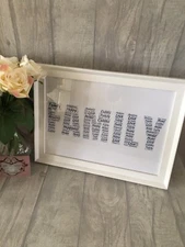 Personalised Word Cloud, Word Art, Including Frame