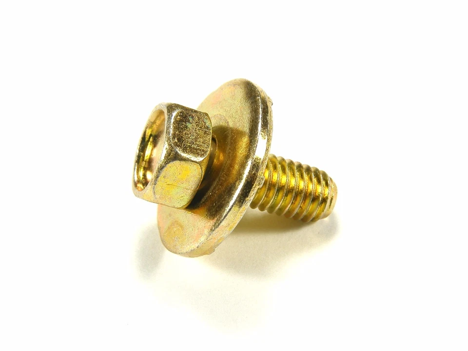 Pernos de cuerpo Isuzu - M6-1,0 x 16 mm de largo - 10 mm hexagonal - arandela de 19 mm - 20 pernos - #170 Foto 2 de 4