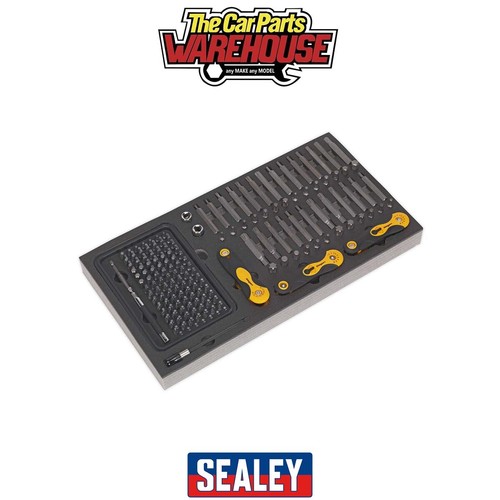 Sealey S01126 Siegen Specialised Bit Set & Folding Hex Keys with Tool Tray - Picture 1 of 5