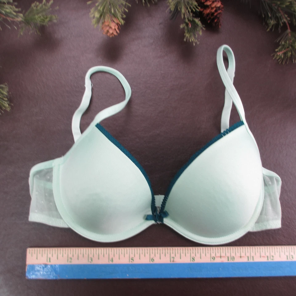 Бюстгальтер Gilligan & O'Malley 36B зеленый с подкладкой на косточках регулируемая застежка сзади - Изображение 2 из 4