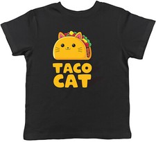 Taco Cat Kids T-Shirt Funny Kitten Mexican Tacos Childrens Boys Girls Gift