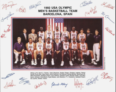 1992 Olympics USA Dream Team Men's Basketball 8 X 10 Photo