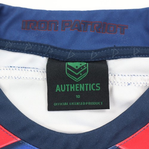 Camiseta Newcastle Knights NRL Rugby League Marvel Iron Patriot 2017 JUVENTUD talla 10 - Imagen 5 de 7