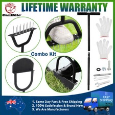 Lawn Spike Aerator with 12 Spike Metal and Lawn Edger Tool Combo Kit For Garden