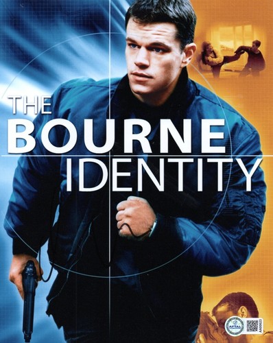 MATT DAMON SIGNED JASON BOURNE PHOTO (10) ALSO AFTAL AUTHENTICATION