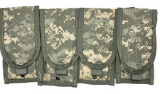 USGI Army Molle DOUBLE MAG Magazine Pouch ACU 556 x4 per order VGC