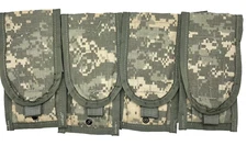 US Military Molle II ACU M 4 DOUBLE Magazine Pouch 8465-01-525-0606 2 Mag VGC