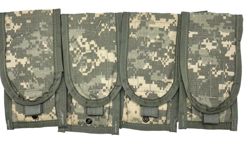 US Military Molle II ACU M 4 DOUBLE Magazine Pouch 8465-01-525-0606 2 Mag VGC