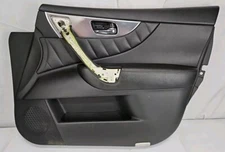 09-11 INFINITI FX35 FRONT RIGHT PASS SIDE INTERIOR DOOR TRIM PANEL, OEM BLACK