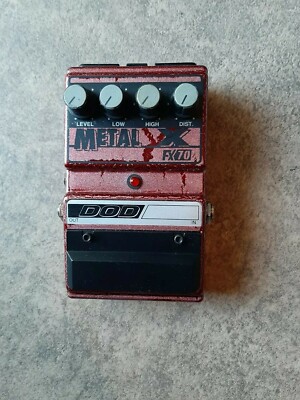 DOD Digitech FX70 Metal X Distortion Rare Vintage Guitar Effect Pedal Corrosion