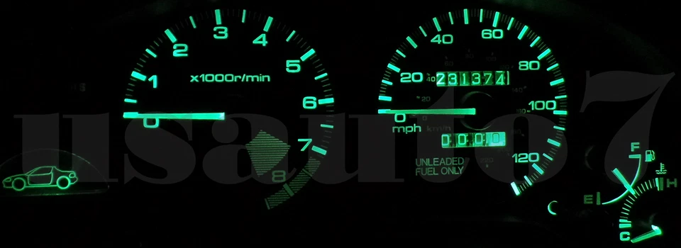 Dash Speedometer Cluster Gauge GREEN LED LIGHT KIT Fit 93-97 Honda Civic Del Sol - Imagem 2 de 4