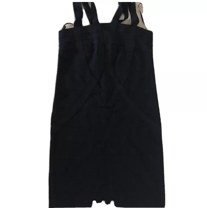Bebe black bandage best sale dress