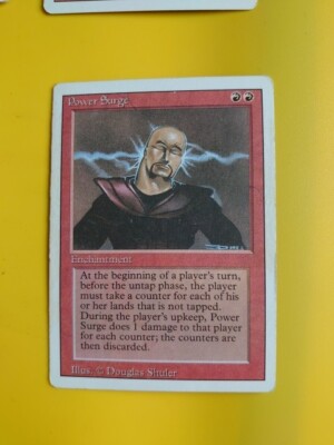 Stromstoß . Verzauberung überarbeitet. Alter Vintage. Magic the Gathering Karte.