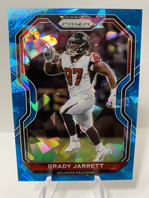 2020 Panini Prizm Blue Ice Grady Jarrett /99 Falcons Football Bears