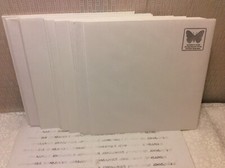HALLMARK GREETING CARD ENVELOPES LOT 20 New ALL WHITE 5.5 INCHES BY 5.5 INCHES