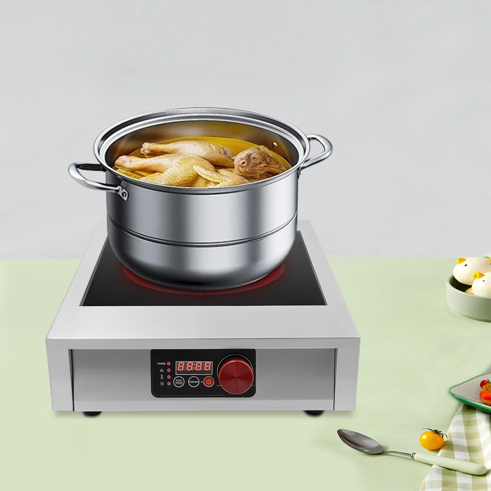Tabletop Commercial Electric Cooking Stove Electric Induction Cooktop 3500W