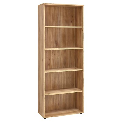 Büroregal Aktenregal 4 Einlegeböden Mauvella Eiche Dekor 75 x 197 cm