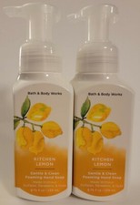 BATH  BODY WORKS LOT OF 2 KITCHEN LEMON GENTLE  CLEAN FOAMING HAND SOAP 8.75