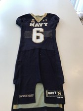 Game Worn Used Navy Midshipmen Football Jersey Under Armour Size 38 #6