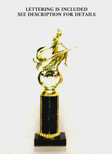 HALLOWEEN PUMPKIN TROPHY WITCH TROPHY COSTUME PARTY AWARD...BLACK