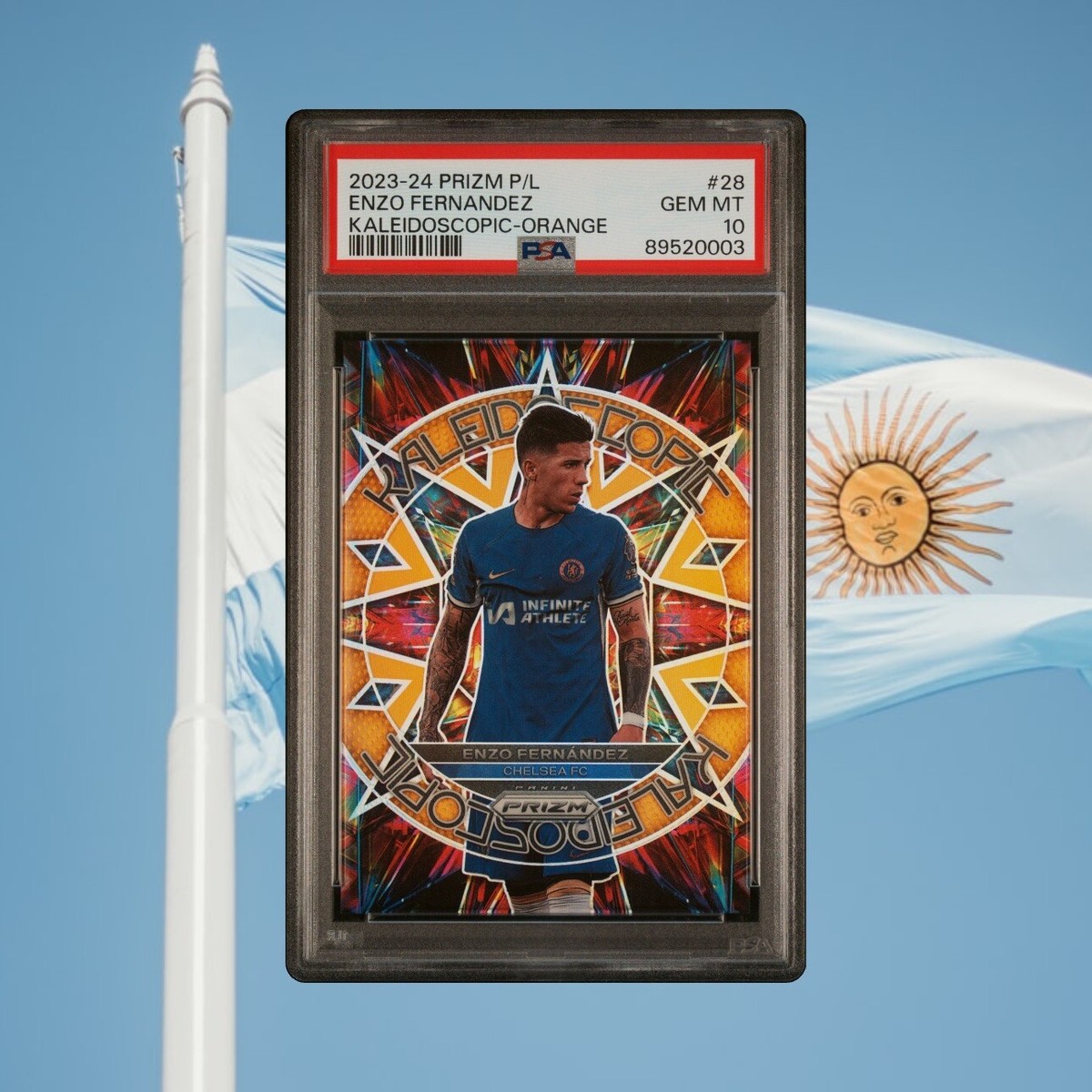 2023-24 Panini Prizm EPL Chelsea Enzo Fernandez Kaleidoscopic
