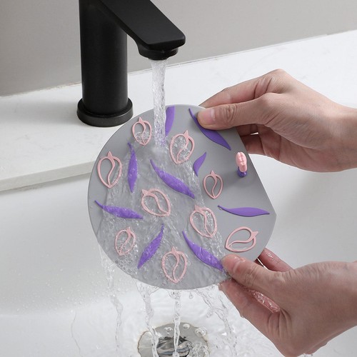 Silicone Floor Drain Plug Cover Kitchen Bath Tub Sink Rubber Water Stopper - Picture 9 of 14