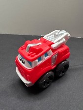 Boomer Fire Truck Toy By Hasbro Jazwares Red  Silver Durable Plastic Kids Play