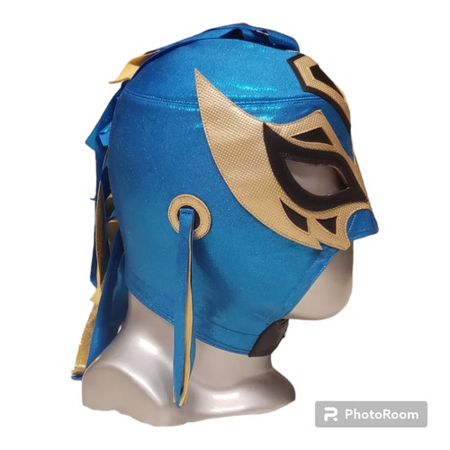 Máscara VOLADOR 100% PRO Lucha libre Mexicana Espuma y Lycra Color: Azul - Imagen 4 de 13