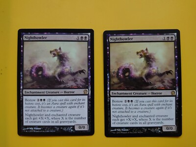 MTG Karte.  Nighthowler x2 Horror Theros Rare wie abgebildet 2 Karten