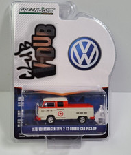 1976 VOLKSWAGEN T2 DOUBLE CAB PICKUP CREAM & RED TEXACO 1/64 GREENLIGHT 36020 D