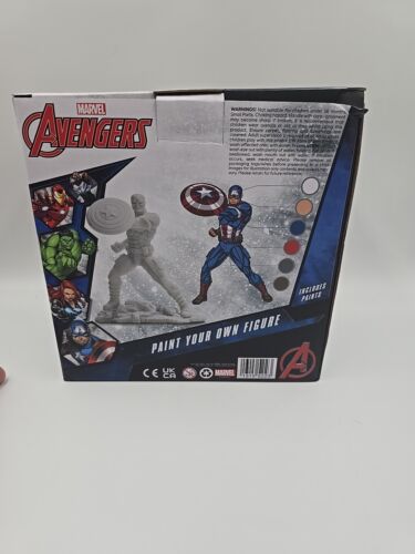 Marvel CAPTAIN America Avengers Paint Your Own Figure Sealed - Picture 10 of 16