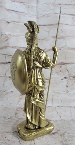 Athena Pallas sculpture bust Minerva ancient Greek Goddess alabaster 8.5" Figure - 第 7/10 張圖片