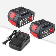 2pcs for Bosch Electric Drill 18V Rechargeable Li-ion Battery BAT609 and Charger