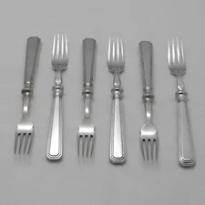 ATHENIAN Design Mappin & Webb Sheffield Silver Service Cutlery Six Fish Forks