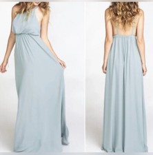 Show Me Your Mumu Amanda Maxi Dress in Silver Sage Crisp Women's Size Medium