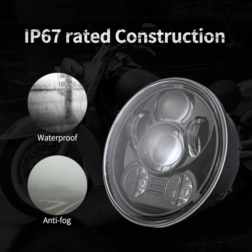 4x 5.75" 5-3/4" Proyector LED Faro H5006 Para Pontiac GTO Grand Prix Firebird Foto 4 de 4