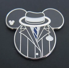 Disney Pins Gangster Great Movie Ride Cast Costume Hidden Mickey COMPLETER Pin