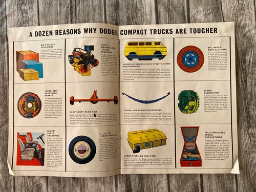 1965 Dodge Compact Trucks Dealer Vintage Original Sales Brochure Catalog - Picture 3 of 8