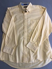 Chaps Button Down Shirt Mens XL Oxford Regular Fit No Wrinkle 17.5" Dress Collar