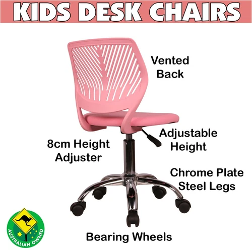 Home Desk for children kids 3-15 PINK Ergonomic Student desk Chair for Bedroom - Picture 1 of 9