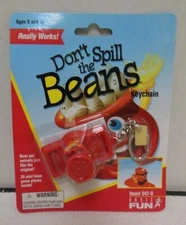 BASIC FUN Don't Spill Beans KEY CHAIN FACTORY PACKAGED