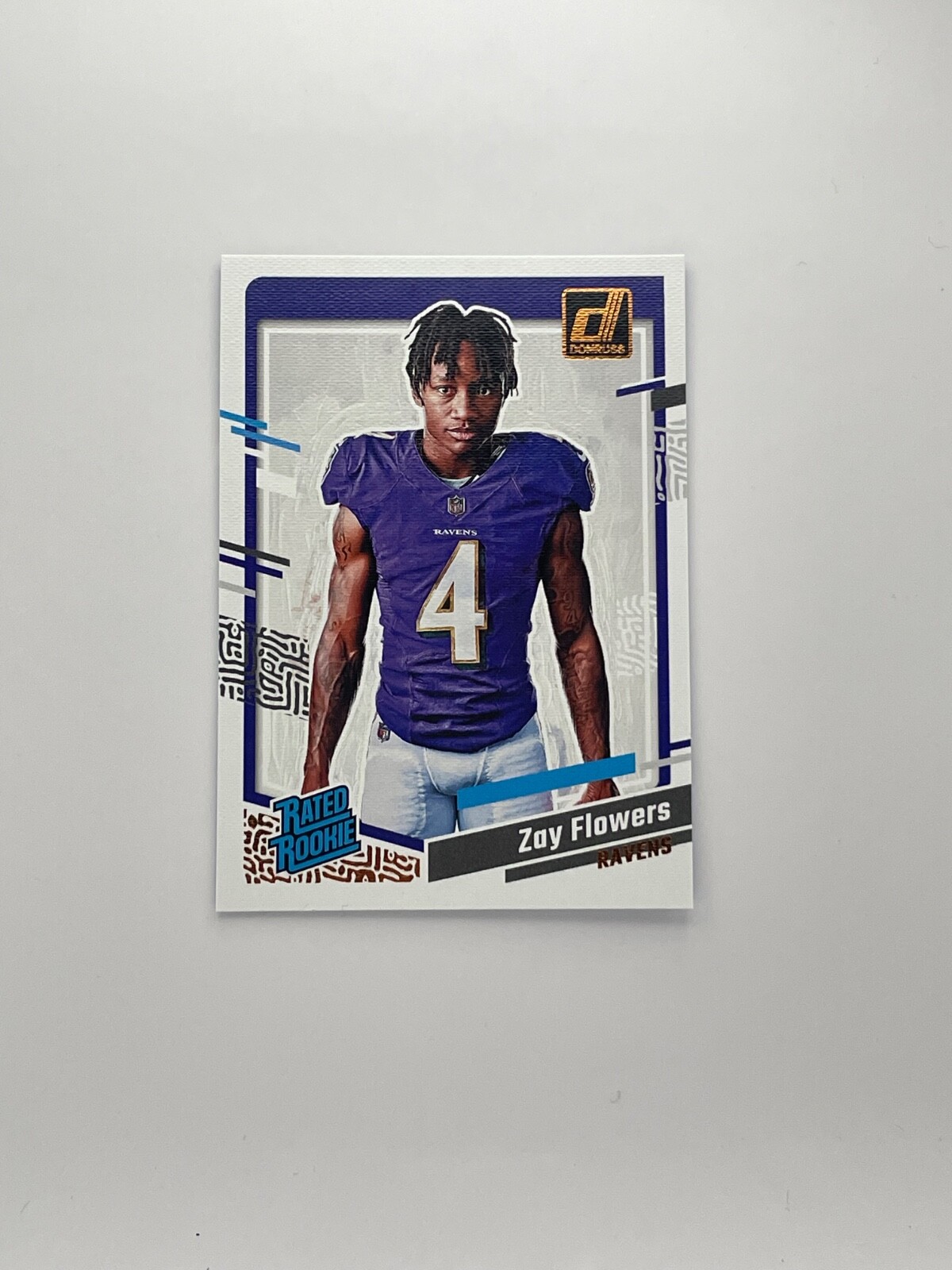 2023 Panini Donruss - Rated Rookie Portrait #9 Zay Flowers (RC)